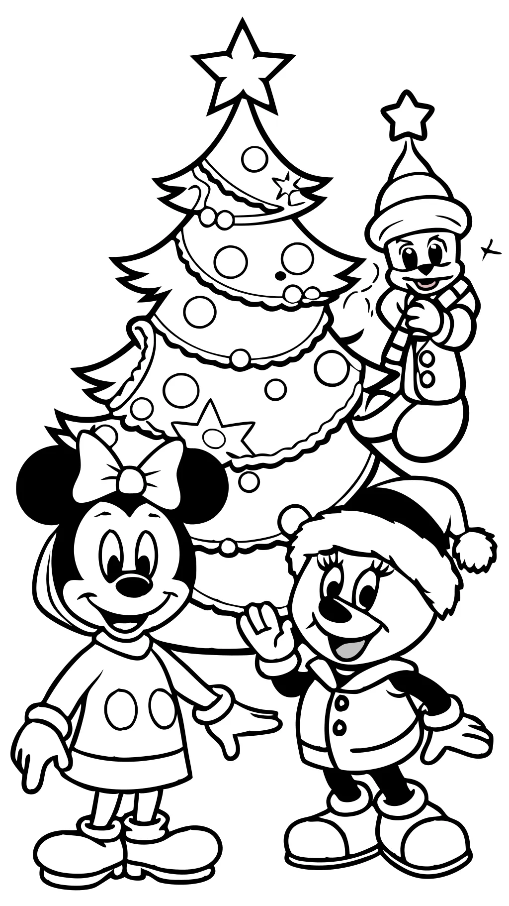 páginas para colorear navidad disney